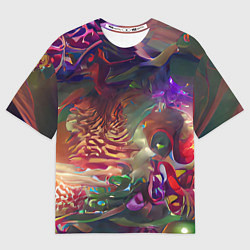 Футболка оверсайз мужская Рождественские тайны, цвет: 3D-принт