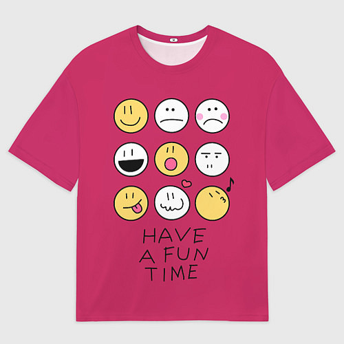Мужская футболка оверсайз Have a fun time веселись / 3D-принт – фото 1