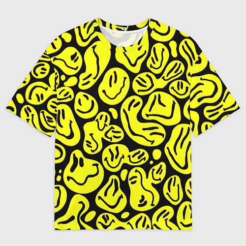 Мужская футболка оверсайз The Смайлики / 3D-принт – фото 1