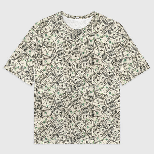 Мужская футболка оверсайз Доллары Dollars / 3D-принт – фото 1