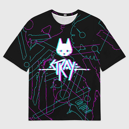 Мужская футболка оверсайз Stray: Tramp / 3D-принт – фото 1