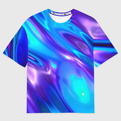 Футболка оверсайз мужская Neon Holographic, цвет: 3D-принт