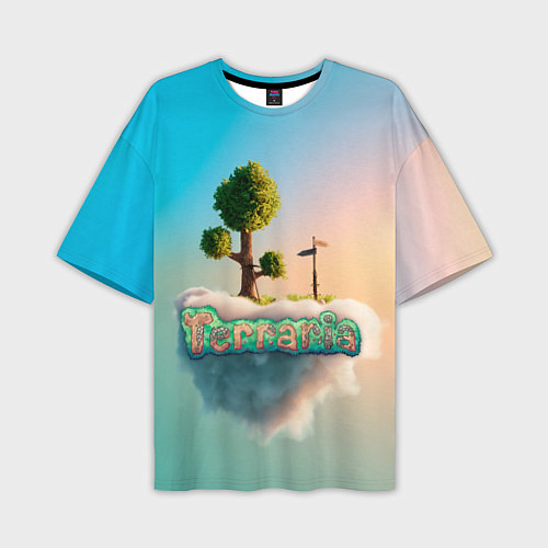 Мужская футболка оверсайз Облако в Террарии / 3D-принт – фото 1