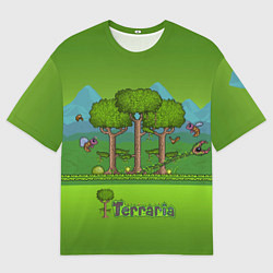 Футболка оверсайз мужская Лесок в Террарии, цвет: 3D-принт