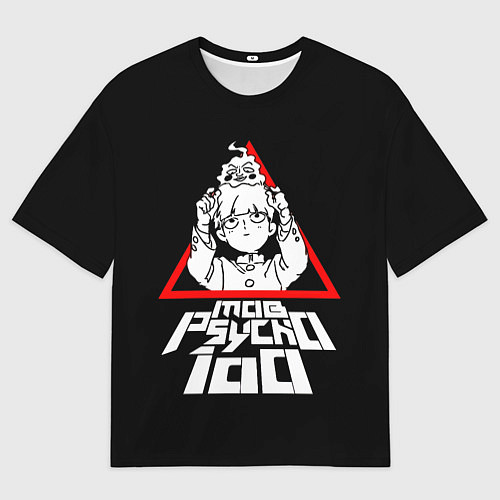 Мужская футболка оверсайз Mob Psycho 100 Кагеяма и Ямочки / 3D-принт – фото 1