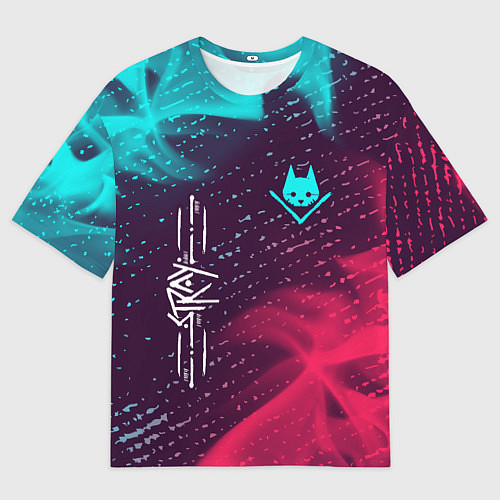 Мужская футболка оверсайз Stray / 3D-принт – фото 1