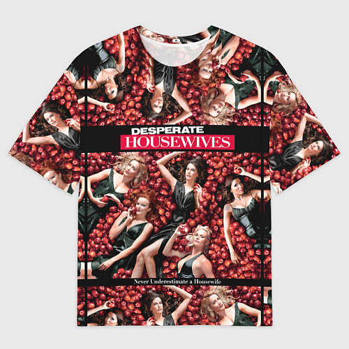 Мужская футболка оверсайз Desperate Housewives - в яблоках / 3D-принт – фото 1