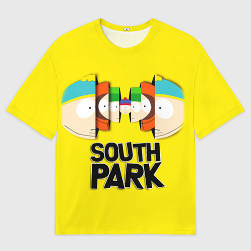 Мужская футболка оверсайз South Park - Южный парк персонажи / 3D-принт – фото 1