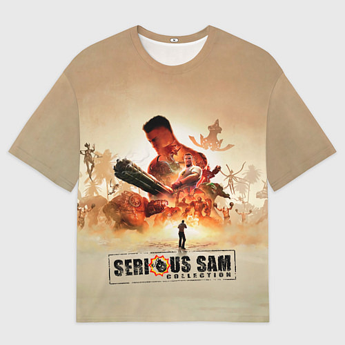 Мужская футболка оверсайз Серьёзные Сэмы / 3D-принт – фото 1