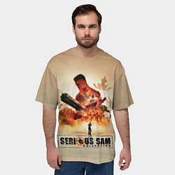 Футболка оверсайз мужская Серьёзные Сэмы, цвет: 3D-принт — фото 2