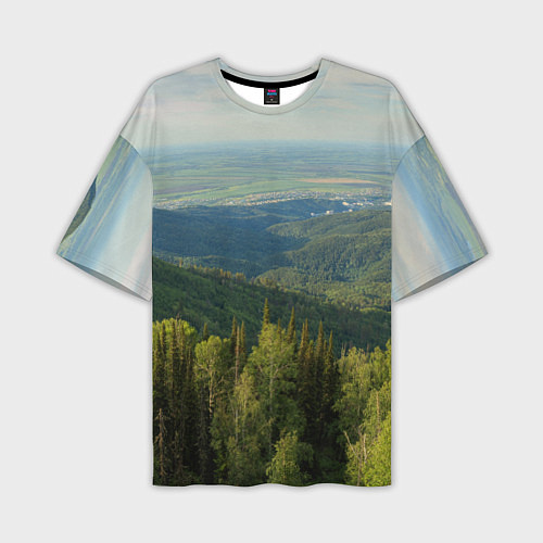 Мужская футболка оверсайз Природный пейзаж / 3D-принт – фото 1