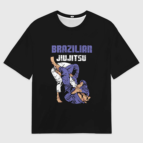 Мужская футболка оверсайз BRAZILIAN JIU JITSU - BJJ / 3D-принт – фото 1