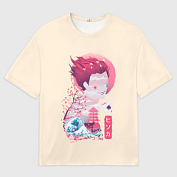 Мужская футболка оверсайз Хисока арт