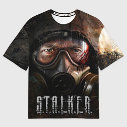 Футболка оверсайз мужская Stalker Zonе, цвет: 3D-принт