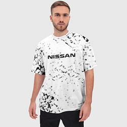 Футболка оверсайз мужская Nissan ниссан, цвет: 3D-принт — фото 2