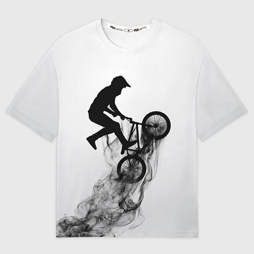 Мужская футболка оверсайз ВЕЛОСПОРТ BMX Racing / 3D-принт – фото 1