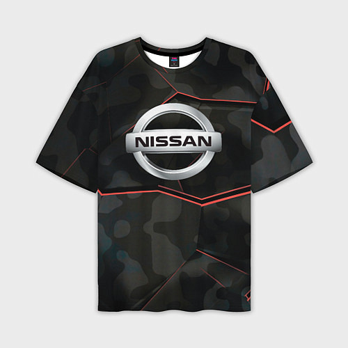 Мужская футболка оверсайз Nissan xtrail / 3D-принт – фото 1