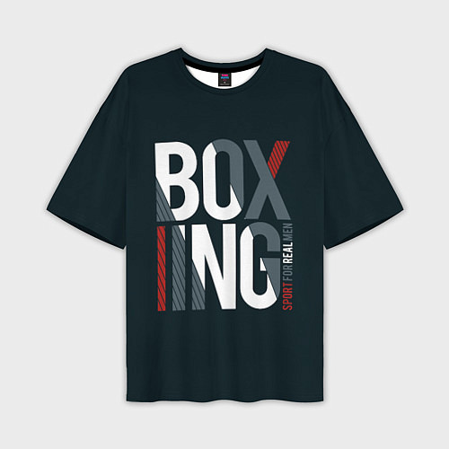 Мужская футболка оверсайз Бокс - Boxing / 3D-принт – фото 1