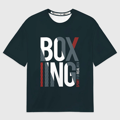 Мужская футболка оверсайз Бокс - Boxing / 3D-принт – фото 1