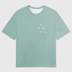 Футболка оверсайз мужская На службе здоровья, цвет: 3D-принт