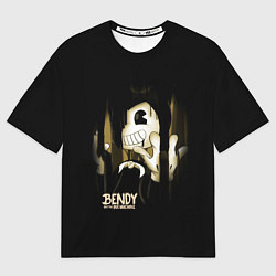 Футболка оверсайз мужская Bendy And The Ink Machine подтеки, цвет: 3D-принт