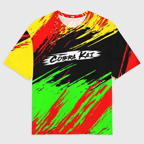 Мужская футболка оверсайз Логотип Cobra Kai / 3D-принт – фото 1