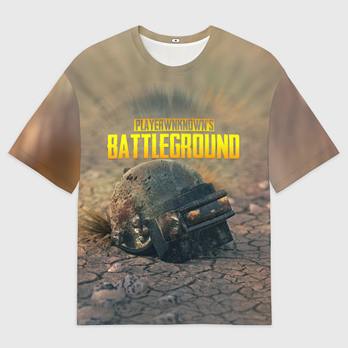 Мужская футболка оверсайз PUBG HEAD 3 lvl / 3D-принт – фото 1