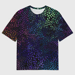 Мужская футболка оверсайз РзазНоцветные ЛиСты