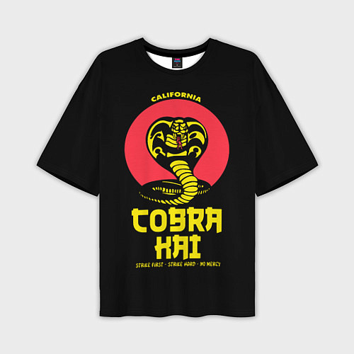 Мужская футболка оверсайз Cobra Kai California / 3D-принт – фото 1