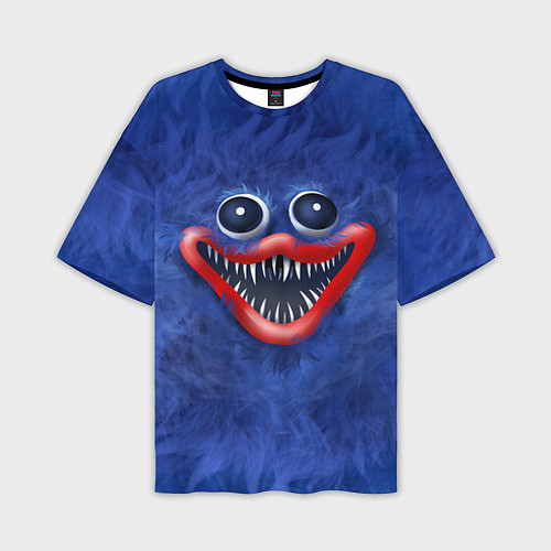 Мужская футболка оверсайз Smile Huggy Wuggy / 3D-принт – фото 1