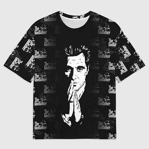 Мужская футболка оверсайз Крёстный отец Лого паттерн / 3D-принт – фото 1