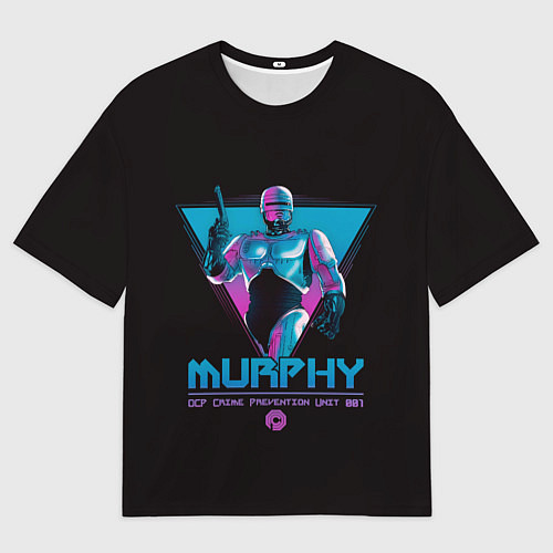 Мужская футболка оверсайз Робот полицейский art / 3D-принт – фото 1