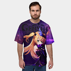 Футболка оверсайз мужская Fischl Фишль, цвет: 3D-принт — фото 2