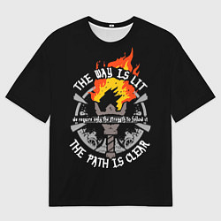 Мужская футболка оверсайз Darkest Dungeon - the way is lit