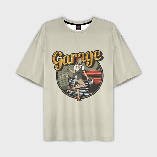 Мужская футболка оверсайз Garage Гараж / 3D-принт – фото 1
