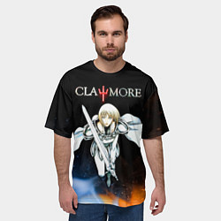 Футболка оверсайз мужская Клеймор Клэр Лаки, цвет: 3D-принт — фото 2