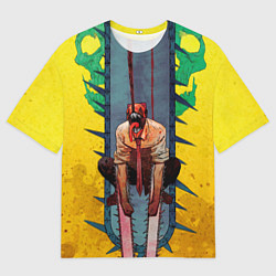 Мужская футболка оверсайз Chainsaw Man - Дэндзи