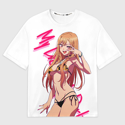 Мужская футболка оверсайз Эта фарфоровая кукла влюбилась Китагава Марин My D / 3D-принт – фото 1