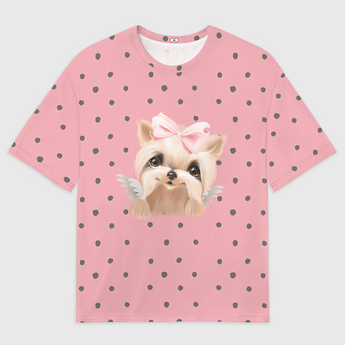 Мужская футболка оверсайз Йорк с крылышками / 3D-принт – фото 1