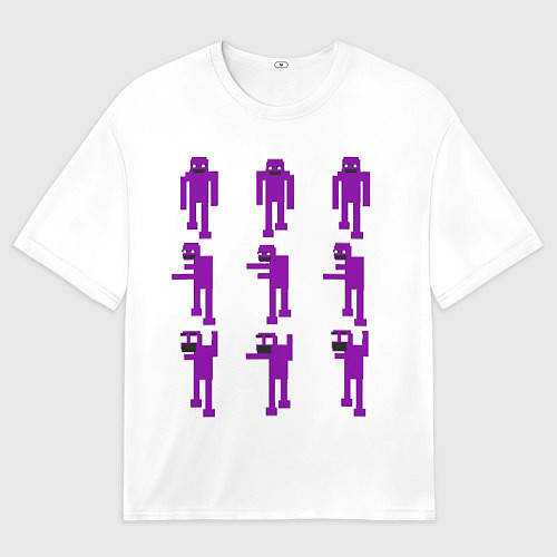Мужская футболка оверсайз Five Nights At Freddys purple guy / 3D-принт – фото 1