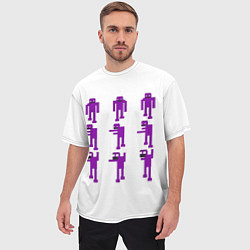 Футболка оверсайз мужская Five Nights At Freddys purple guy, цвет: 3D-принт — фото 2