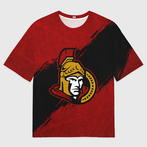 Мужская футболка оверсайз Оттава Сенаторз , Ottawa Senators / 3D-принт – фото 1