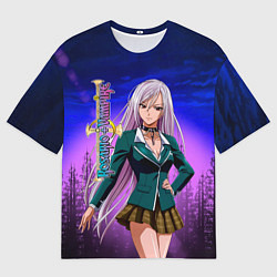 Мужская футболка оверсайз Розарио Вампир Мока Акасия