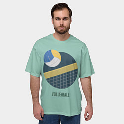 Футболка оверсайз мужская Volleyball Спорт, цвет: 3D-принт — фото 2