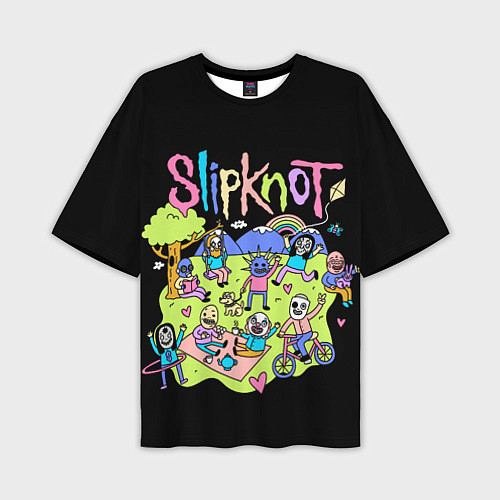 Мужская футболка оверсайз Slipknot cuties / 3D-принт – фото 1