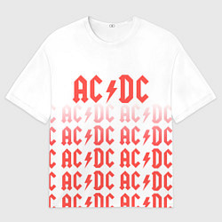 Мужская футболка оверсайз Acdc Паттерн
