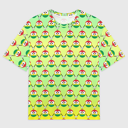 Мужская футболка оверсайз Регги смайл слэм / 3D-принт – фото 1