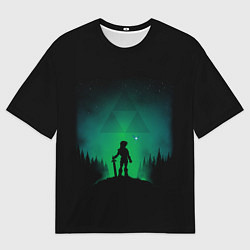 Футболка оверсайз мужская Линк на холме, цвет: 3D-принт