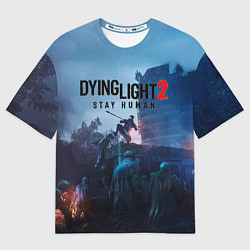 Мужская футболка оверсайз Dying Light: Stay Human
