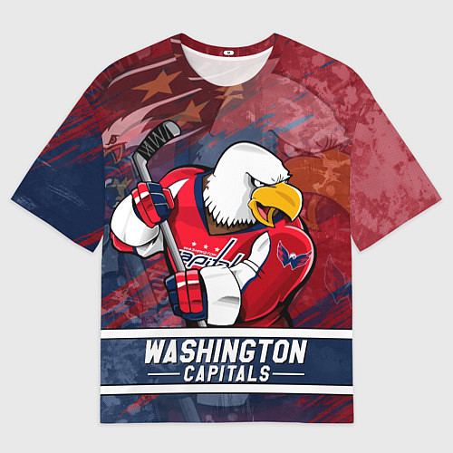 Мужская футболка оверсайз Вашингтон Кэпиталз Washington Capitals / 3D-принт – фото 1
